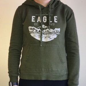 Green American Eagle hoodie